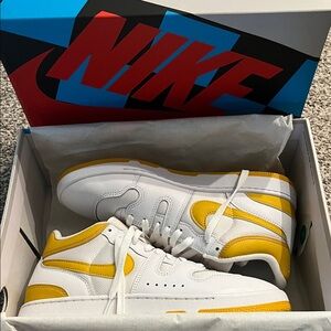 New In Box Nike Attack White and Yellow Athletic Shoes